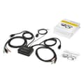 Miniatyrbillede 6 af 6: StarTech.com 2-ports HDMI KVM-switch med indbyggede kabler - USB 4K 60Hz - KVM/Audio Switch - 2 x KVM/Audio - 1 lokal bruger - Desktop