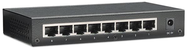 Intellinet Fast Ethernet Office Switch – kytkin – 8x10/100 – pöytäkone (523318)