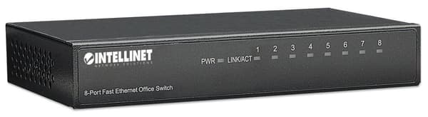Intellinet Fast Ethernet Office Switch – kytkin – 8x10/100 – pöytäkone (523318)