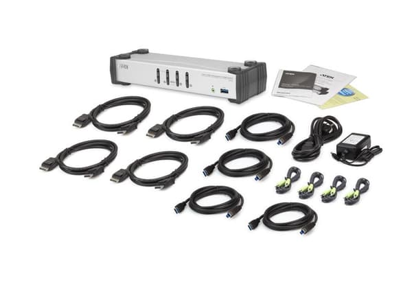 ATEN CS1914 - DisplayPort - KVM-switch - 4-portar (CS1914)