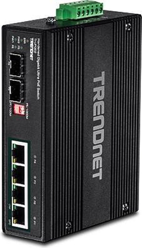 Trendnet TI-UPG62 verkkokytkin Hallitsematon L2 Gigabit Ethernet (10/100/1000) Musta Power over Ethernet (PoE)