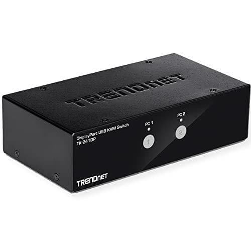 TRENDnet TK 241DP - KVM/Audio/USB Switch - 2 x KVM/Audio/USB - 1 lokal bruger - Desktop Sort