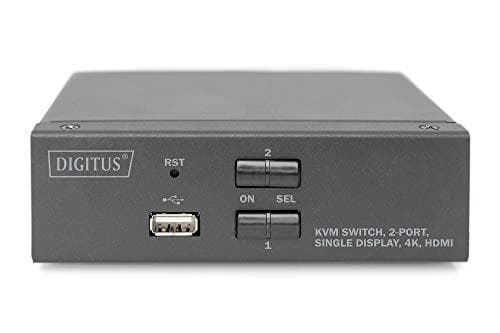 DIGITUS DS-12870 - KVM/Audio/USB switch - 2 x KVM/Audio/USB - 1 lokal användare - stationär dator
