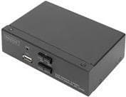 DIGITUS DS-12870 - KVM/Audio/USB-kytkin - 2 x KVM/Audio/USB - 1 paikallinen käyttäjä - työpöytä