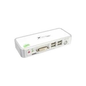InLine® KVM-switch, DVI, 2-vejs, USB, med lyd (61602C)