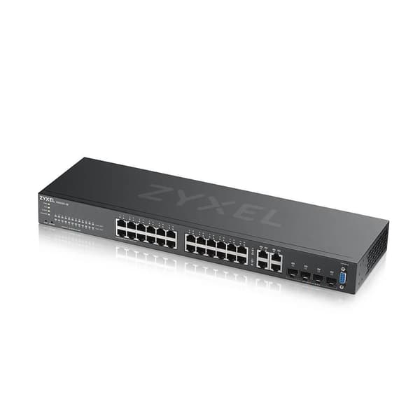 Zyxel GS2220-28 - Switch - hanterad - 24 x 10/100/1000 + 4 x Combo Gigabit SFP - rackmonterbar
