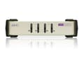 Miniatyrbild 3 av 3: ATEN CubiQ CS84U - KVM-switch - PS/2, USB - 4 x KVM-port(ar) - 1 lokal användare - Desktop (CS84U)
