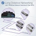 Miniatyrbild 5 av 6: TRENDnet TPE TG611 - Switch - 4 x 10/100/1000 (PoE+) + 1 x 10/100/1000 (Uplink) + 1 x Gigabit SFP - Desktop - PoE+ (65 W)