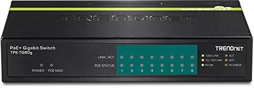 TRENDnet TPE TG80G GREENnet PoE+ Switch - Switch - 8 x 10/100/1000 (PoE+) - Desktop - PoE+ (TPE-TG80G)