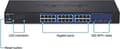Miniatyrbild 3 av 6: TRENDnet TEG 30284 - Switch - Smart - 24 x 10/100/1000 + 4 x 10 Gigabit SFP+ - rackmonterbar (TEG-30284)
