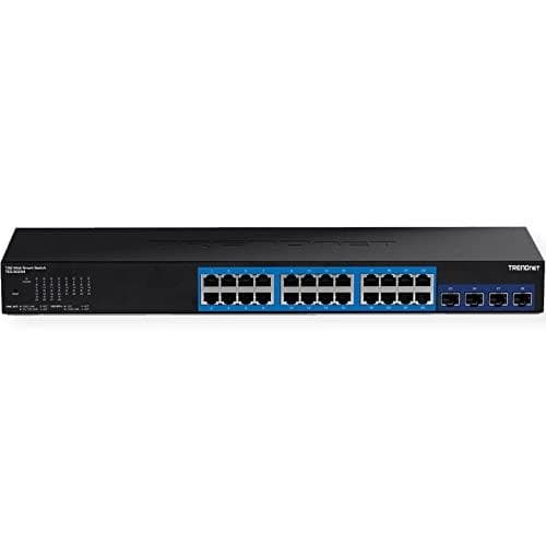 TRENDnet TEG 30284 - Switch - Smart - 24 x 10/100/1000 + 4 x 10 Gigabit SFP+ - rackmonterbar (TEG-30284)