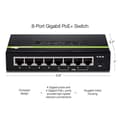 Miniatyrbillede 4 af 6: TRENDnet TPE TG44g - Switch - 4x10/100/1000 (PoE+) + 4x10/100/1000 (PoE+) - Desktop - PoE+ (TPE-TG44G)