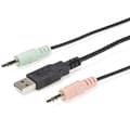 Miniatyrbild 3 av 6: StarTech.com SV211DPUA4K USB DisplayPort KVM-switch (stöder 3,5 mm ljud, DisplayPort 1.2, USB-driven, OS-oberoende) - KVM/Audio-switch - 2 x KVM/Audio