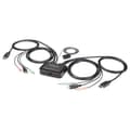 Miniatyrbild 1 av 6: StarTech.com SV211DPUA4K USB DisplayPort KVM-switch (stöder 3,5 mm ljud, DisplayPort 1.2, USB-driven, OS-oberoende) - KVM/Audio-switch - 2 x KVM/Audio