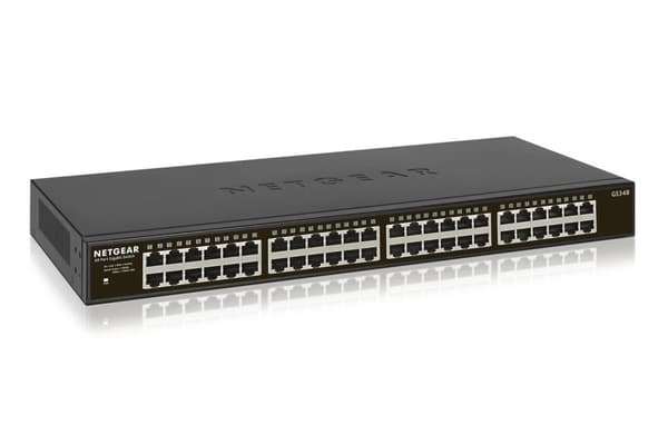 NETGEAR GS348 - switch - ohanterad - 48 x 10/100/1000 - stationär, rackmonterbar