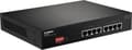 Miniatyrbild 3 av 8: Edimax GS-1008P V2 Gigabit Ethernet-switch med 8 portar - 8x Power over Ethernet (PoE+) / Svart