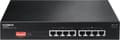 Miniatyrbild 1 av 8: Edimax GS-1008P V2 Gigabit Ethernet-switch med 8 portar - 8x Power over Ethernet (PoE+) / Svart
