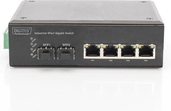 Digitus DN-651106 netværksswitch Unmanaged L2 Gigabit Ethernet (10/100/1000) Sort