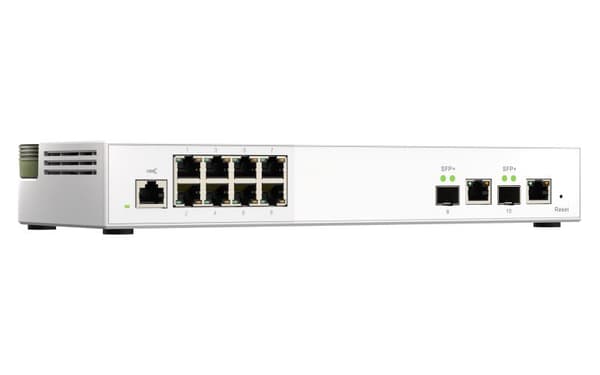 QNAP QSW-M2108-2C - Switch - administreret - 2 x 10 Gigabit SFP+ + 8 x 2,5GBase-T - Desktop