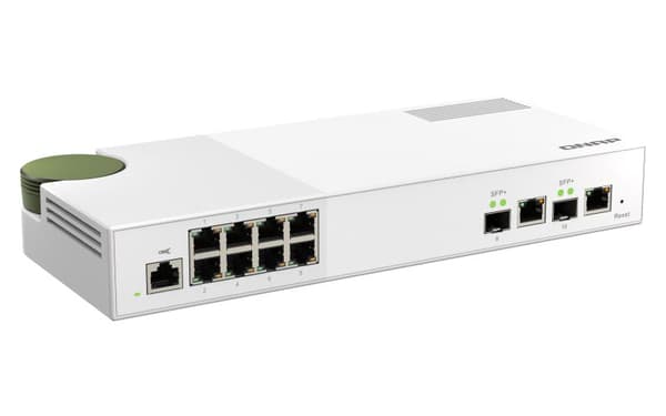 QNAP QSW-M2108-2C - Switch - administreret - 2 x 10 Gigabit SFP+ + 8 x 2,5GBase-T - Desktop