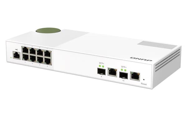 QNAP QSW-M2108-2C - Switch - administreret - 2 x 10 Gigabit SFP+ + 8 x 2,5GBase-T - Desktop