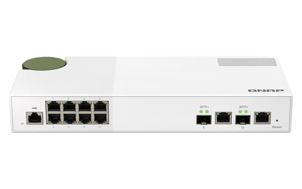 QNAP QSW-M2108-2C - Switch - administreret - 2 x 10 Gigabit SFP+ + 8 x 2,5GBase-T - Desktop