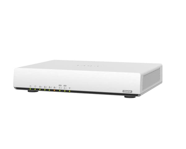 QNAP QHora-301W - Trådløs router - switch med 6 porte - 10 GigE, 802.11ax - 802.11a/b/g/n/ac/ax - dual-band (QHORA-301W)