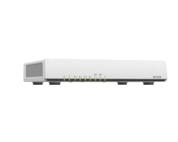 QNAP QHora-301W - Trådløs router - switch med 6 porte - 10 GigE, 802.11ax - 802.11a/b/g/n/ac/ax - dual-band (QHORA-301W)