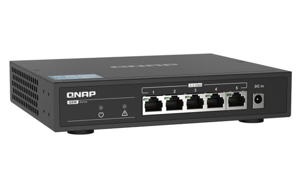 QNAP QSW-1105-5T verkkokytkin Unmanaged Gigabit Ethernet (10/100/1000) Musta