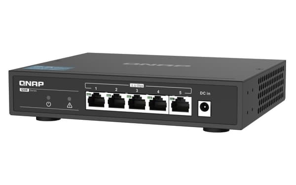 QNAP QSW-1105-5T verkkokytkin Unmanaged Gigabit Ethernet (10/100/1000) Musta