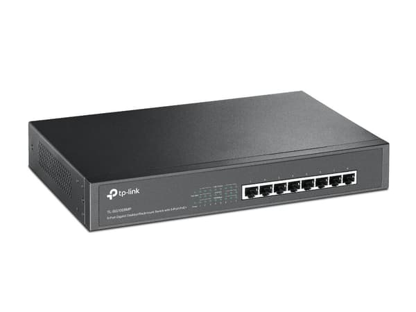 TPL-Link TL-SF1009P - Nätverksswitch - 8 portar