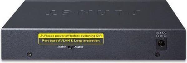 PLANET GSD-604HP Network Switch Unmanaged Gigabit Ethernet (10/100/1000) Power over Ethernet (PoE) Blå