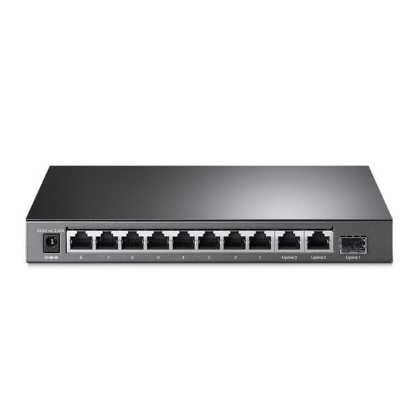 TP-LINK TL-SG1210MP Network Switch Unmanaged Gigabit Ethernet (10/100/1000) Power over Ethernet (PoE) Svart