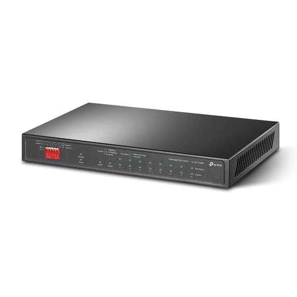 TP-LINK TL-SG1210MP Network Switch Unmanaged Gigabit Ethernet (10/100/1000) Power over Ethernet (PoE) Svart