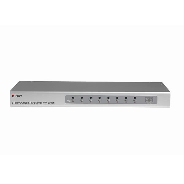 Lindy - KVM-switch - 8 x KVM-port(ar) - rackmonterbar