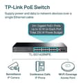 Pikkukuva 4 / 4: TP-Link 28-porttinen gigabitin Easy Smart -kytkin, jossa 24-porttinen PoE+