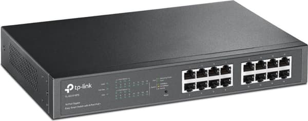 TP-Link 16-porttinen gigabitin Easy Smart -kytkin, jossa 8-porttinen PoE+