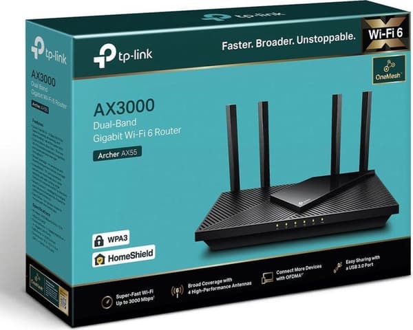 TP-Link AX3000 Dual Band Gigabit Wi-Fi 6 Router