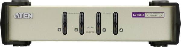 ATEN 4-portars USB - PS/2 VGA KVM-switch (KVM-kablar ingår)
