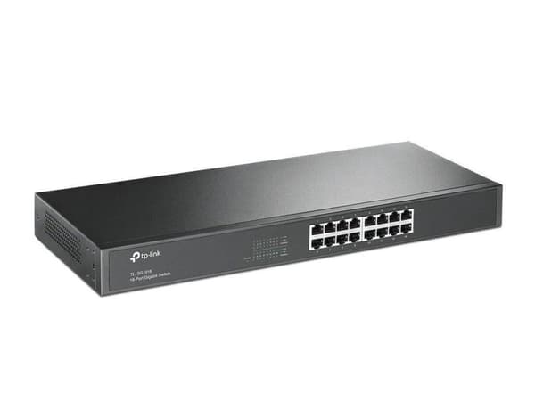 TP-LINK 16-porttinen Gigabit Rackmount verkkokytkin