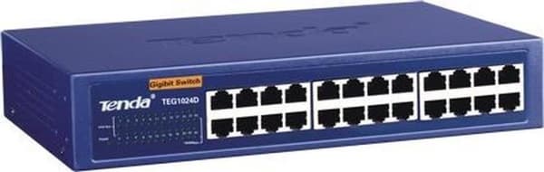 Tenda 24-portars Gigabit Ethernet-switch ohanterad blå