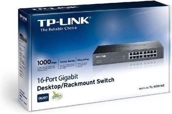 TP-Link 16-porttinen Gigabit Desktop/Rackmount verkkokytkin