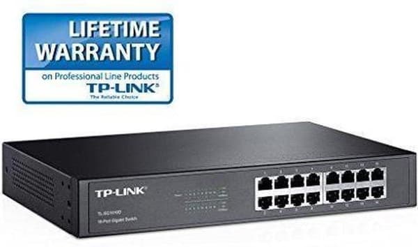TP-Link 16-porttinen Gigabit Desktop/Rackmount verkkokytkin