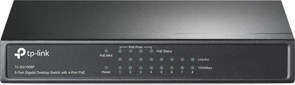 TP-Link 8-portars Gigabit Desktop PoE-switch med 4-portar