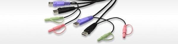 ATEN 2-ports USB HDMI KVM-switch med lyd
