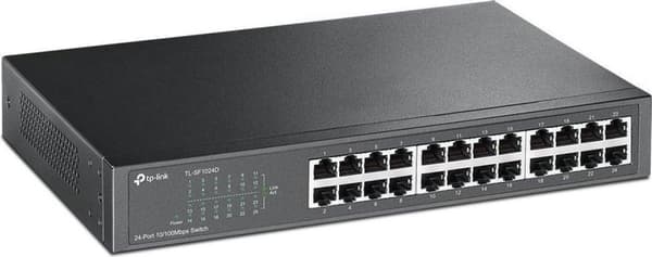 TP-Link TL-SF1024D nätverksswitch Ohanterad Fast Ethernet (10/100) Grå