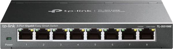 TP-Link 8-porttinen Gigabit Easy Smart Switch musta