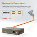 Miniatyrbild 4 av 4: Tenda TEF1105P-4-63W-EU nätverksswitch Fast Ethernet (10/100) Power over Ethernet (PoE) Svart