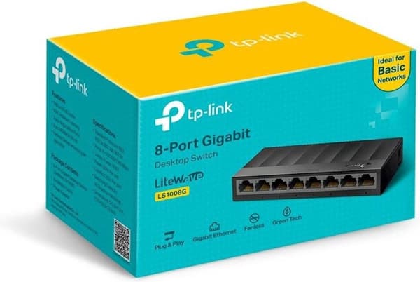 TP-Link 8-porttinen 10/100/1000Mbps työpöytäverkkokytkin