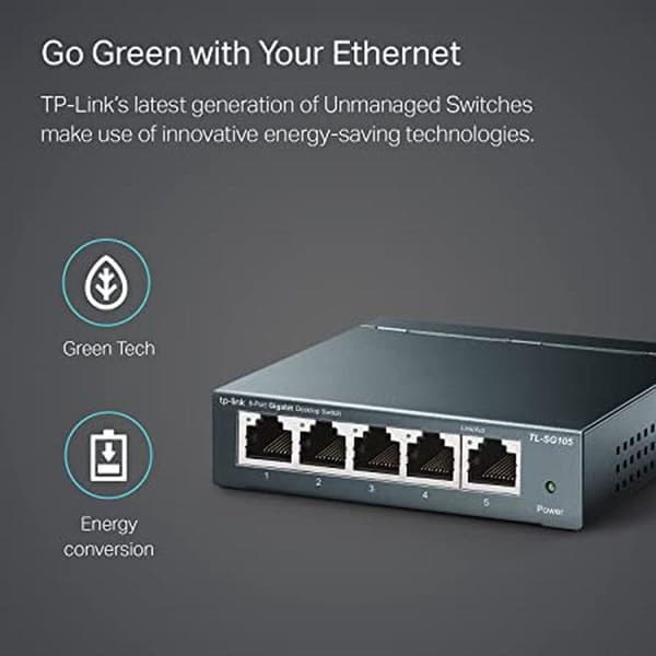 TP-Link 5-porttinen 10/100/1000Mbps työpöytäverkkokytkin